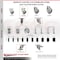 Service Caster 3.5 Inch 316SS Gray Polyurethane Swivel 10mm Threaded Stem Caster Set Brake SCC-SS316TS20S3514-PPUB-TLB-M1015-4 - alternate 2